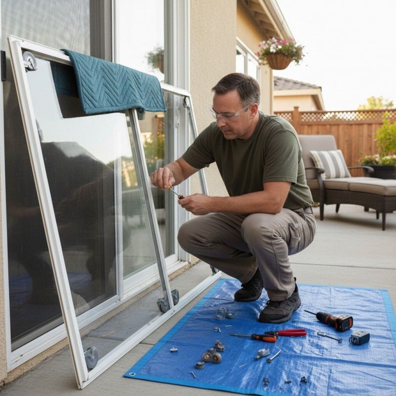 Patio Door Track Repair in Alpharetta, GA